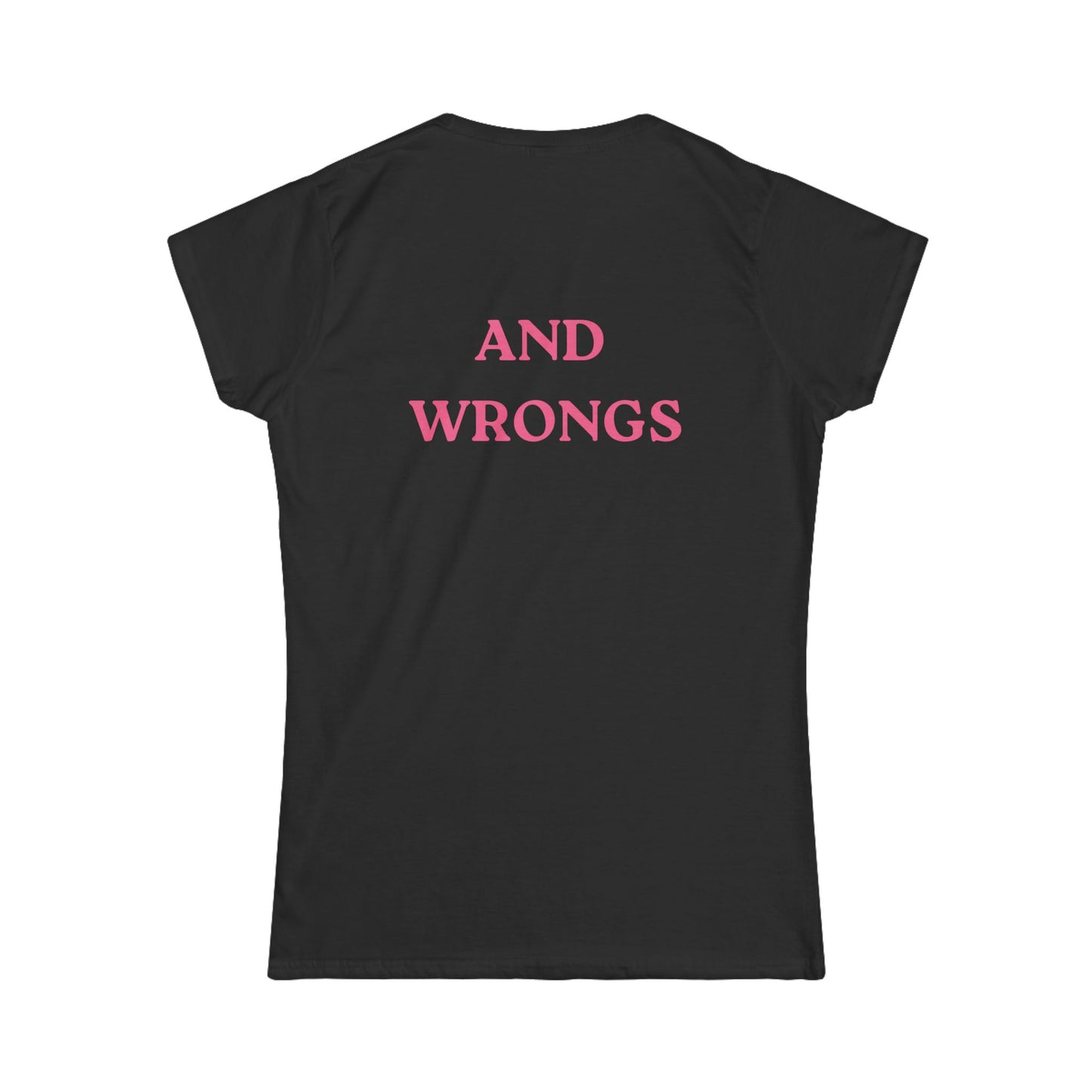 Support Women's Rights and Wrong's Fitted Tee