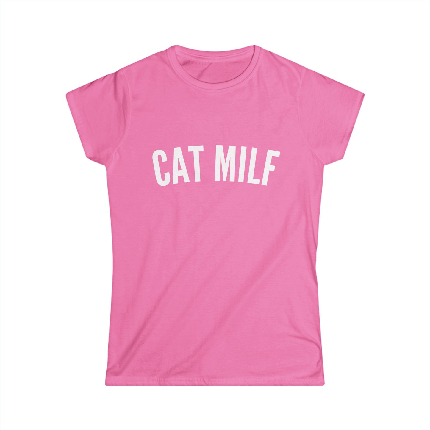 Cat MILF Fitted Tee