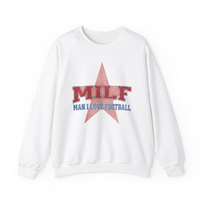 MILF Man I Love Football Retro Sweatshirt