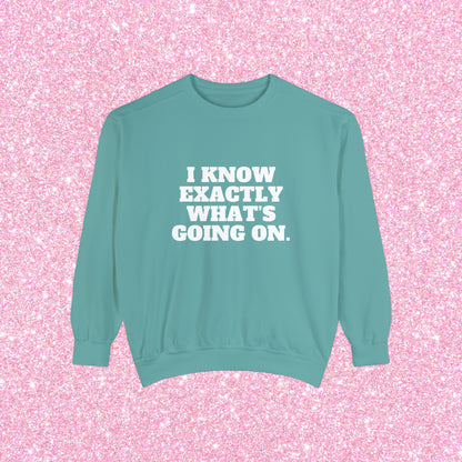 I Know Exactly What's Going On Crewneck Sweatshirt