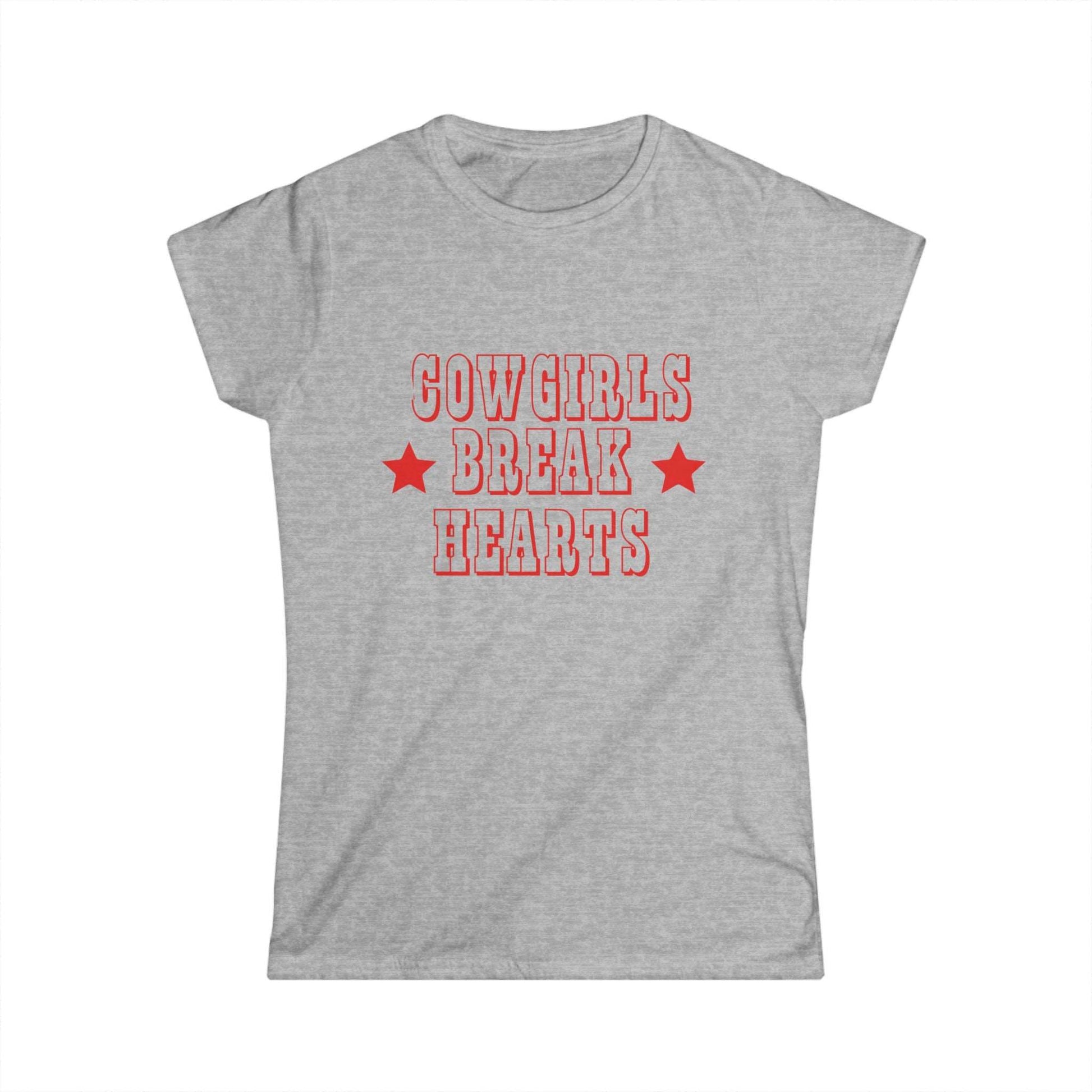 Cowgirls Break Hearts Fitted Tee