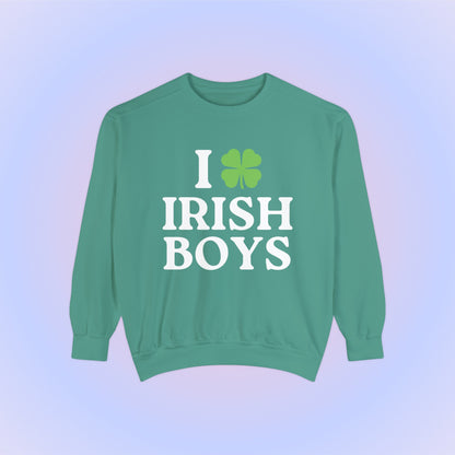 I Love Irish Boys Crewneck Sweatshirt