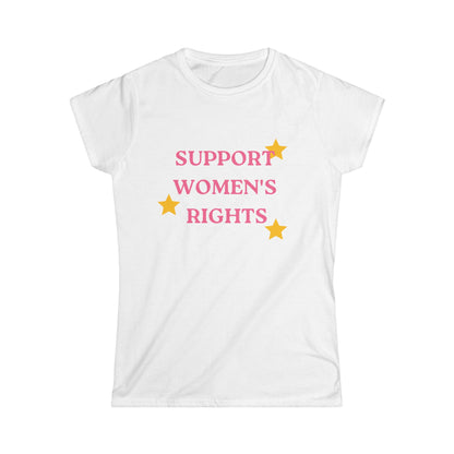 Support Women's Rights and Wrong's Fitted Tee