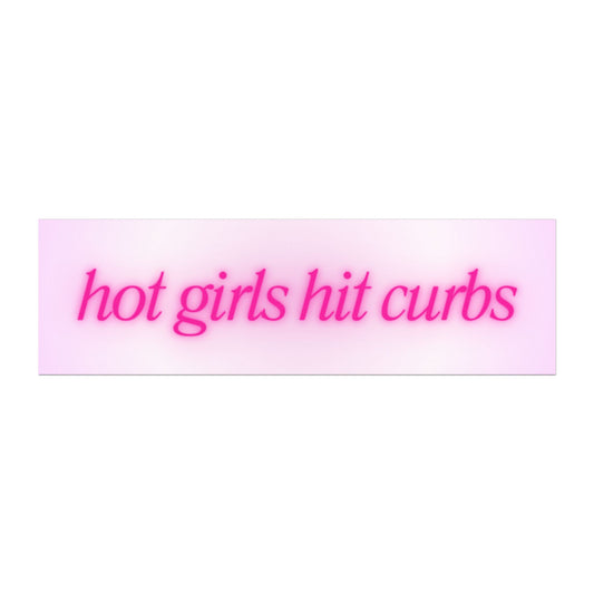 Hot Girls Hit Curbs Car Magnet