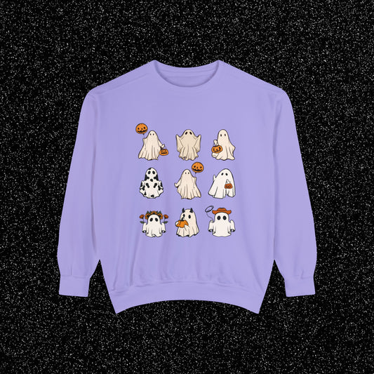 Retro Halloween Ghost Sweatshirt