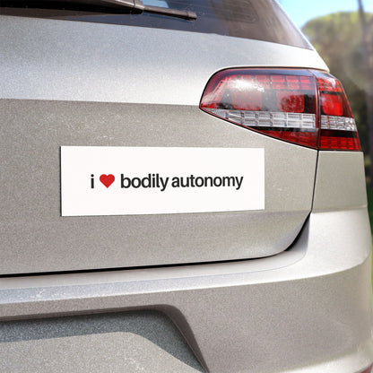 I Love Bodily Autonomy Car Magnet