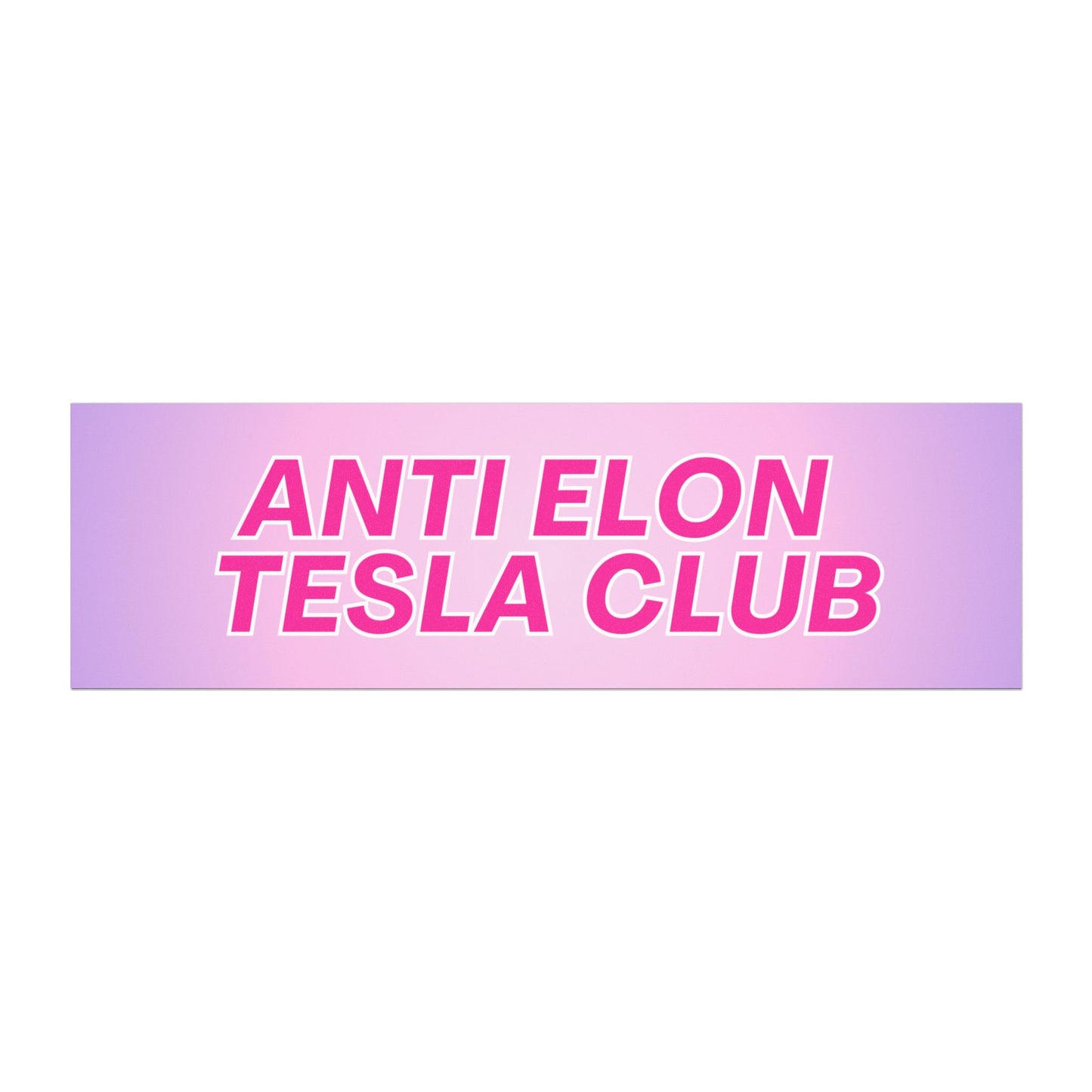 Anti Elon Tesla Club Car Magnet