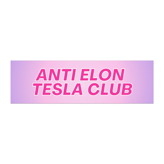 Anti Elon Tesla Club Car Magnet
