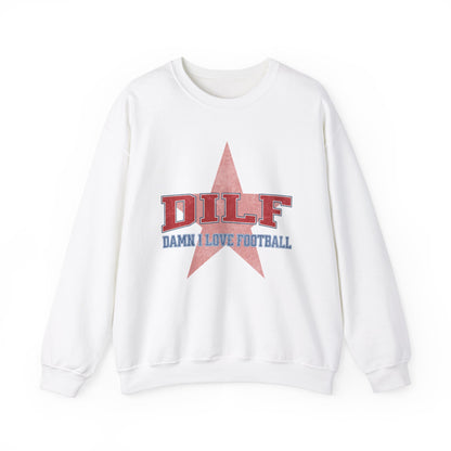 DILF Damn I Love Football Retro Sweatshirt