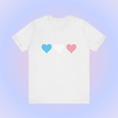 Transgender Pride Hearts, Soft Unisex T-Shirt