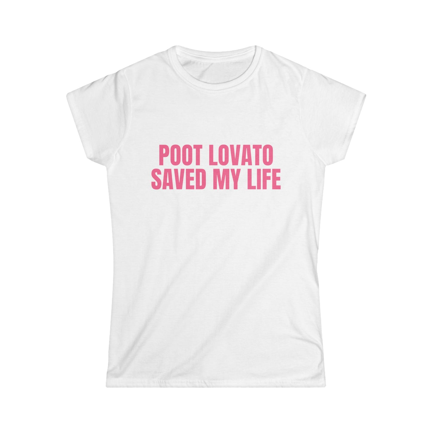 Poot Lovato Saved My Life Fitted Tee