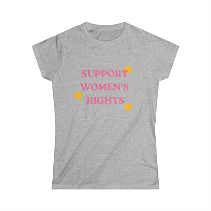 Support Women's Rights and Wrong's Fitted Tee