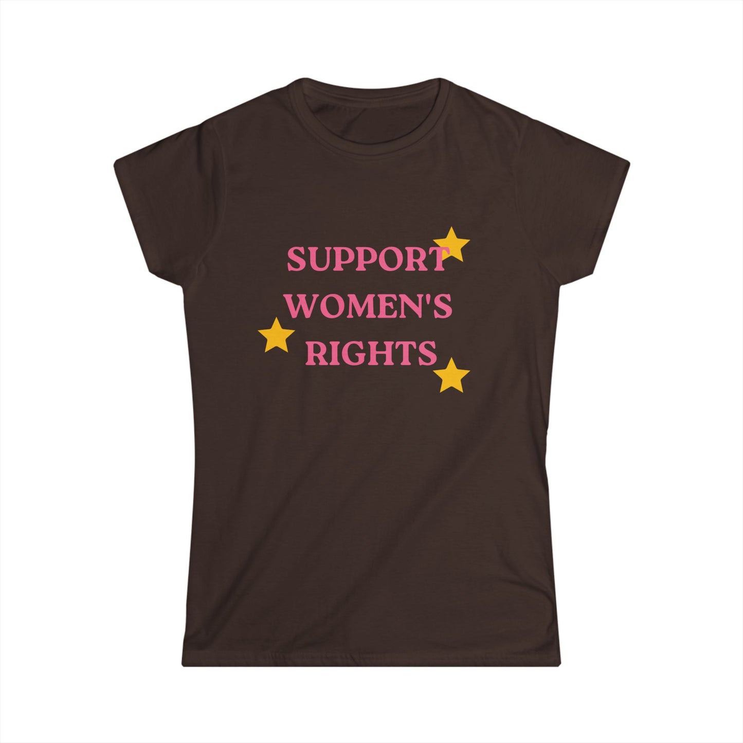 Support Women's Rights and Wrong's Fitted Tee