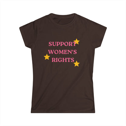 Support Women's Rights and Wrong's Fitted Tee