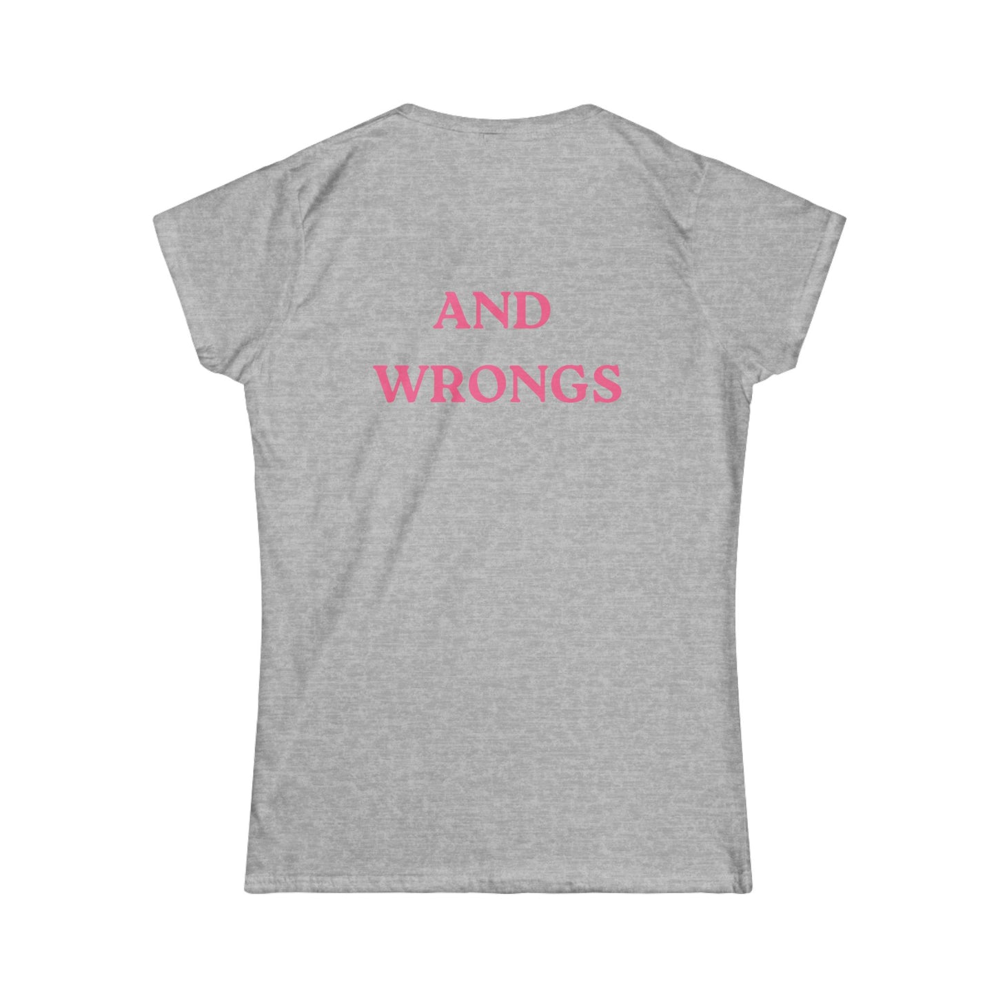 Support Women's Rights and Wrong's Fitted Tee