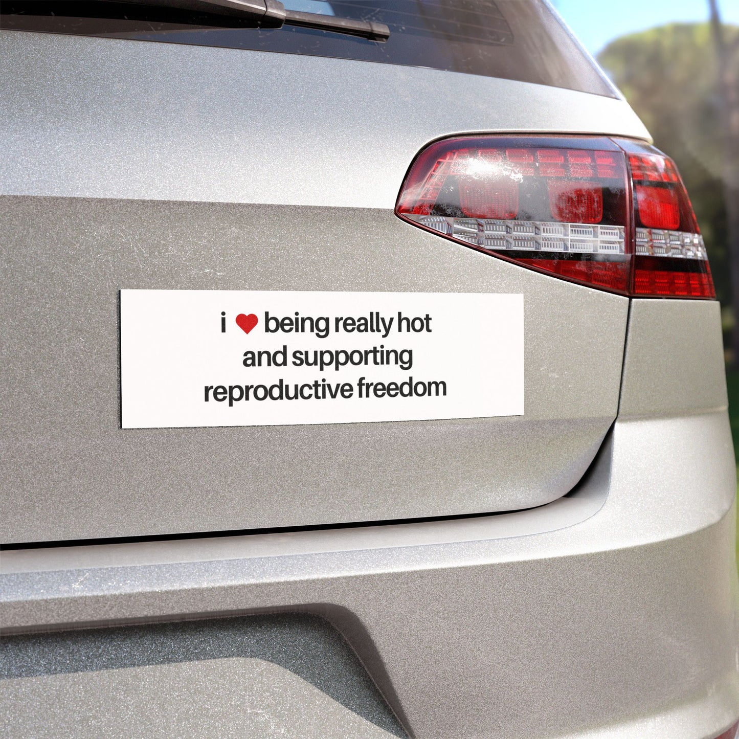 I Love Being Really Hot and Supporting Reproductive Freedom Car Magnet