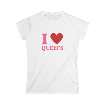 I Heart Queefs Fitted Tee