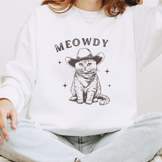 Meowdy Western Cat Sweatshirt