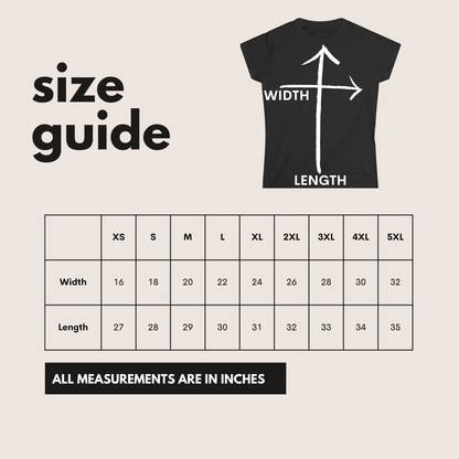 the size guide for a t - shirt with measurements