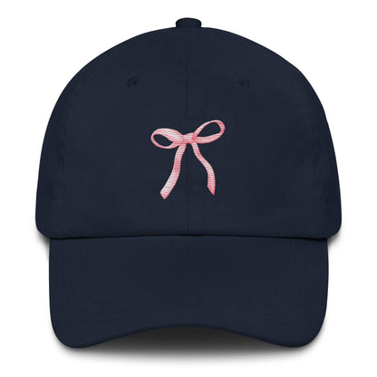 Coquette Embroidered Bow Hat