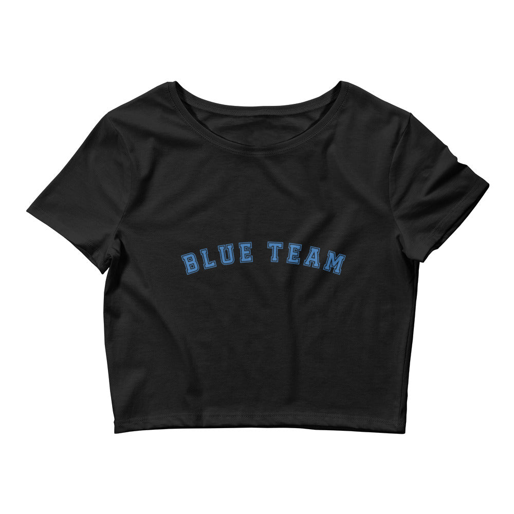 Blue Team Crop Top