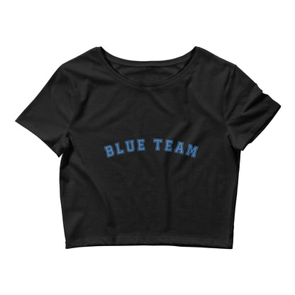 Blue Team Crop Top