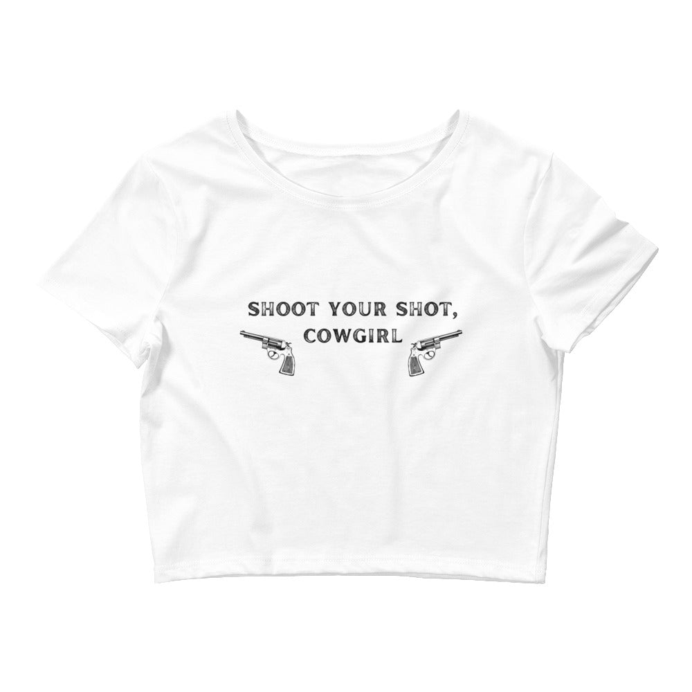 Shoot Your Shot Cowgirl Crop Top