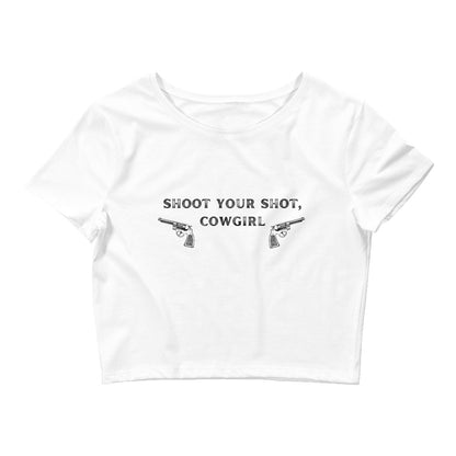 Shoot Your Shot Cowgirl Crop Top