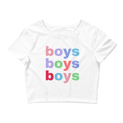 Boys Boys Boys Crop Top