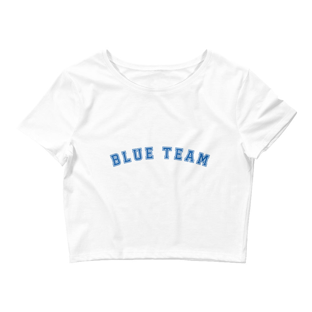 Blue Team Crop Top