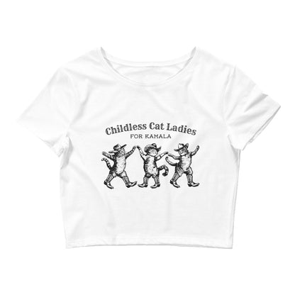 Childless Cat Ladies For Kamala Crop Top